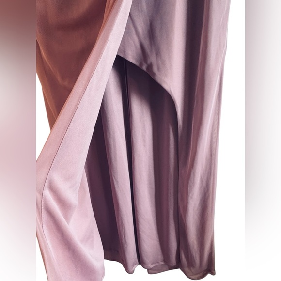 Azazie Strapless Dress in old rose Elegant mauve gown with ruched detailing - Picture 6 of 12